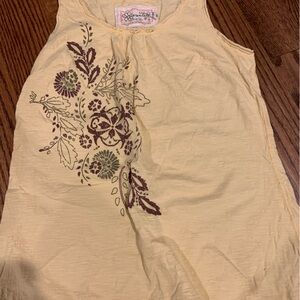 Aventura Yellow Tank Top Cotton